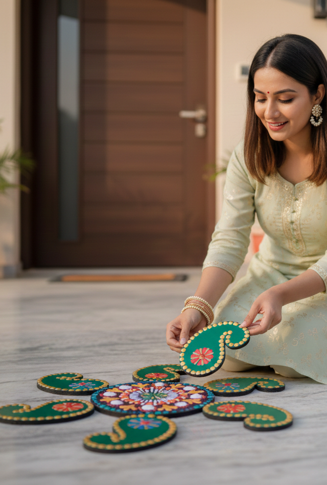 Pre Marked Rangoli Cutout