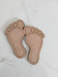 Laxmi Charan MDF cutout design 1 in 3mm MDF, 4 inch and 6 inch footprint shape with oval toes
