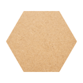 Plain MDF Board Hexagonal Cutout