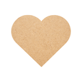 Plain MDF Heart Shape Cutout