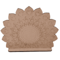 Pre-Marked Peacock Feather Mandala Backdrop Cutout with Stand