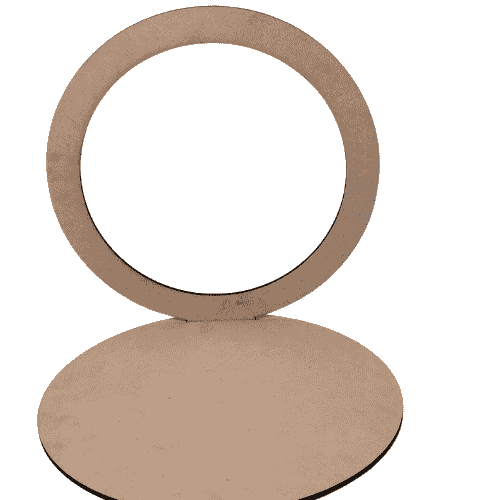 Round back drop base for Ganpati decoration setup for home