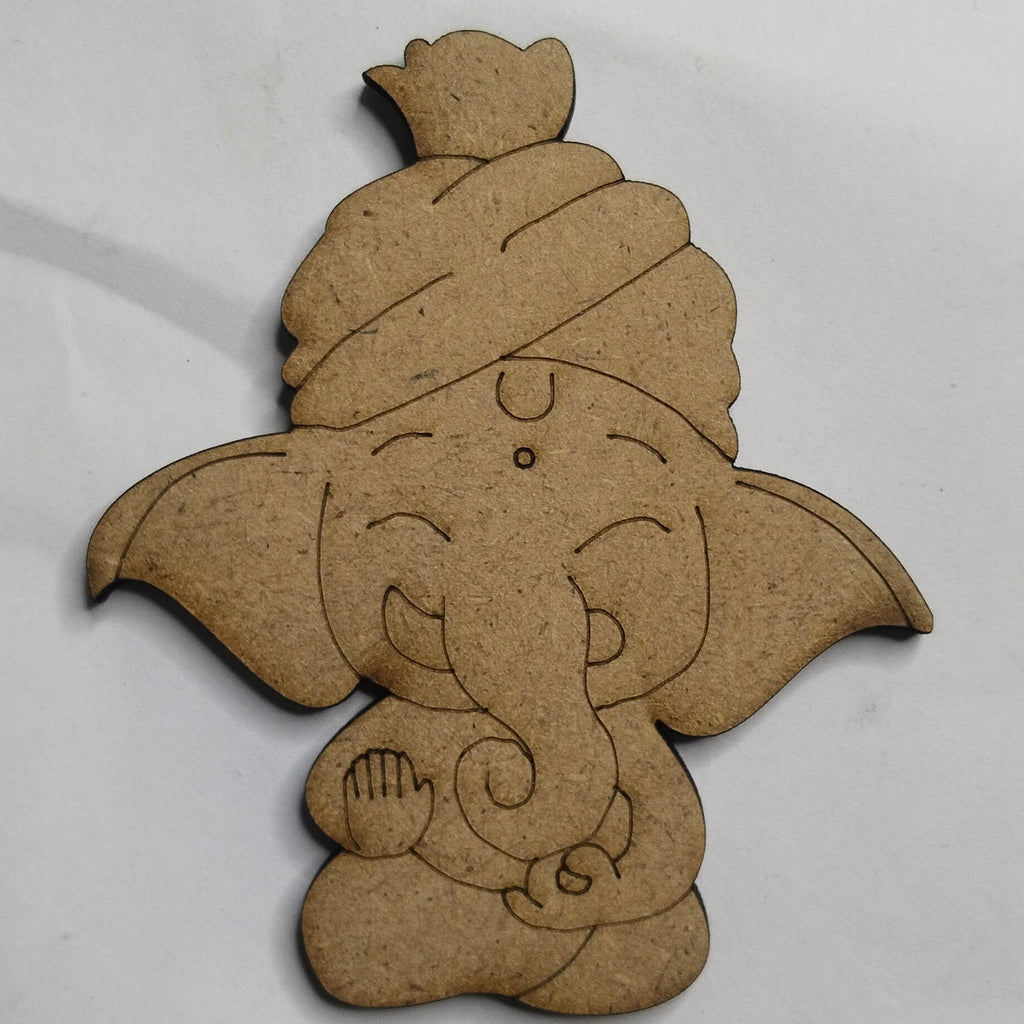 Cute ganesh mdf cutout