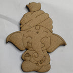 Cute ganesh mdf cutout