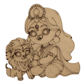 MDF Pre-marked Maa Durga Cutout