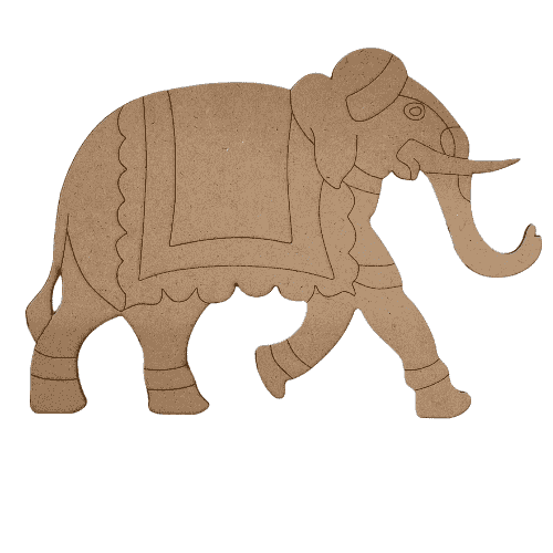 Pichwai Elephant MDF Cutout (Style -2)
