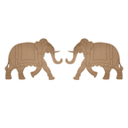 Pichwai Elephant MDF Cutout (Style -2)