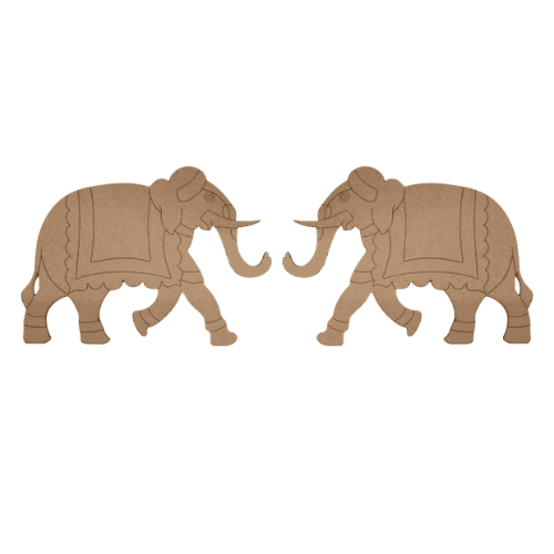 Pichwai Elephant MDF Cutout (Style -2)