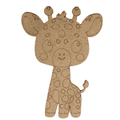 Giraffe MDF Cutout for painting
