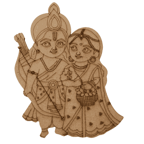MDF Pre-marked Siya Ram Cutout