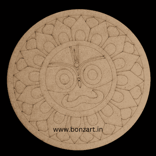 Jagannath Ji MDF Pre-Marked Cutout for Painting 24 Inch