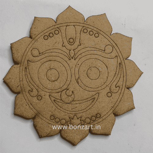 Jagannath Ji MDF Pre-Marked Cutout for Painting (Design-6) 24 Inch