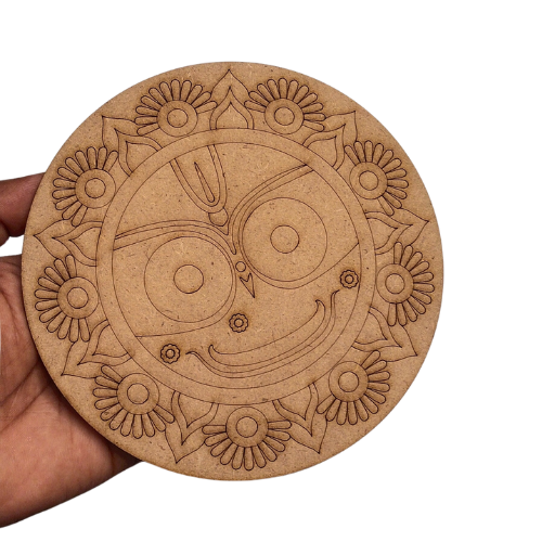 Jagannath Ji MDF Laser Cut Pre-Marked Outline 24 Inch