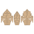 Premarked Jagannath, Balbhadra and Subadra  ji MDF cutout for craft-4