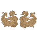 Madhubani & Kalamkari Peacock MDF Cutout