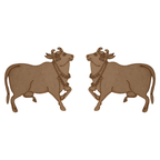 Kamdhenu Cow MDF Cutout
