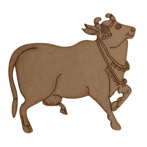 Kamdhenu Cow MDF Cutout