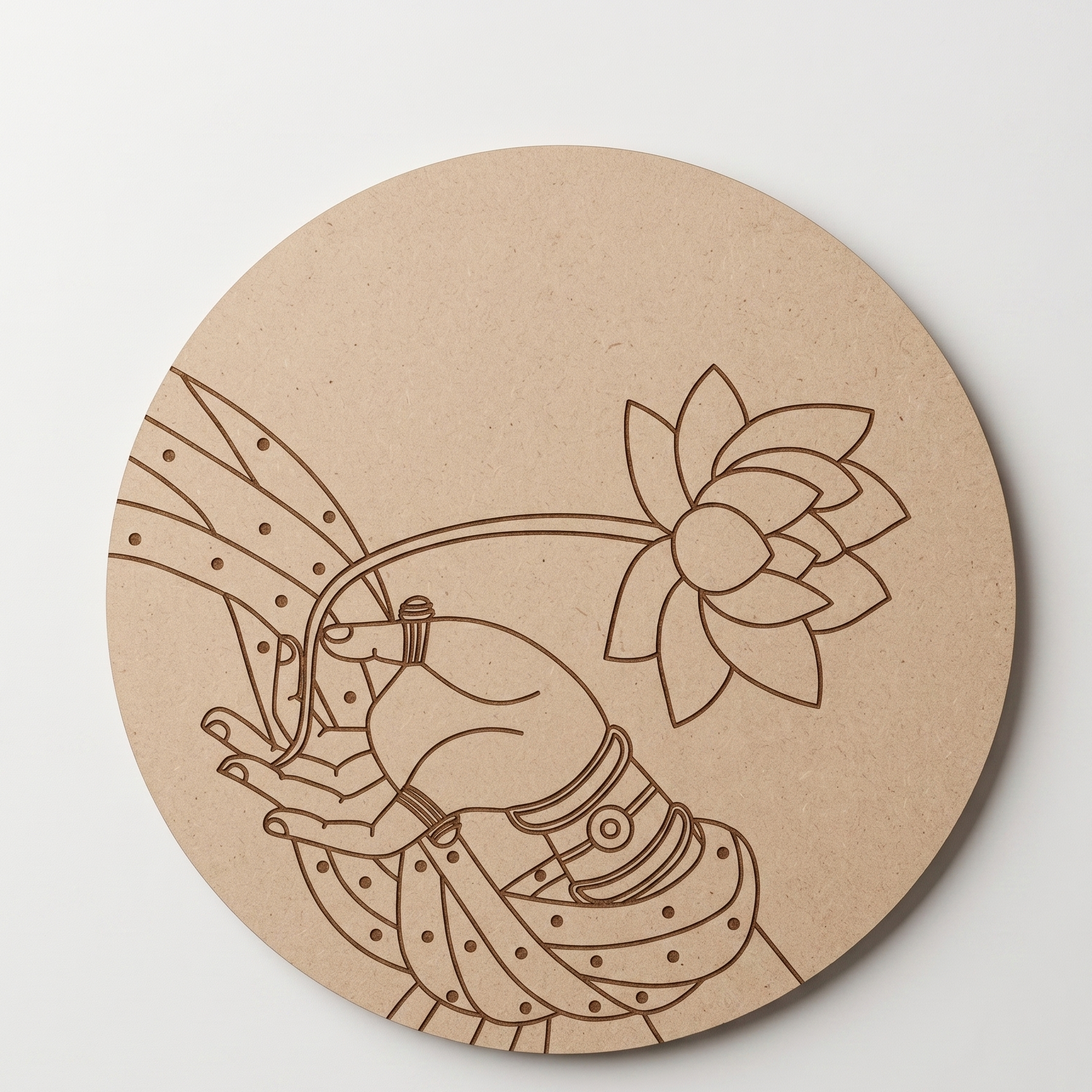 Krisha hand mdf cutout