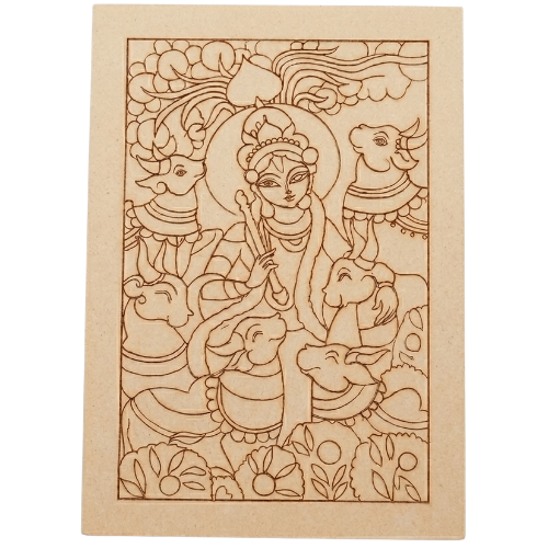 Krishna kalamkari design