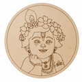 Krishna Ji Round MDF Cutout