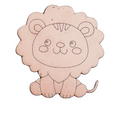 MDF Loin ready to paint fridge magnet