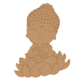 MDF Pre marked Buddha Cutout  For Painting  -1