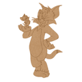 Pre marked Tom and Jerry MDF Cutout for craft