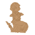 Pre marked Bharatanatyam Pose MDF Cutout for Painting 2