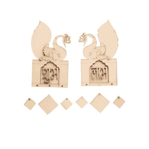 Shubh Labh MDF cutout design 3 for Diwali door decoration