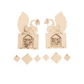 Shubh Labh MDF cutout design 3 for Diwali door decoration
