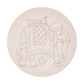 Pre marked Elephant on Round MDF Board 24 Inch