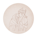 Pre-marked Siya Ram MDF  round cutout 24 Inch