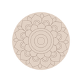 Pre-marked mandla design mdf board base for lippan art 1 24 Inch