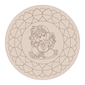 Pre-marked Ganesh Ji Lippan Art cutout 24 Inch