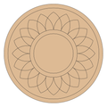 Pre marked mandala design mdf board base for lippan art 2