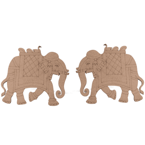 Pichwai Elephant MDF Cutout (Style -1)