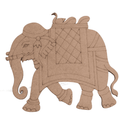 Pichwai Elephant MDF Cutout (Style -1)