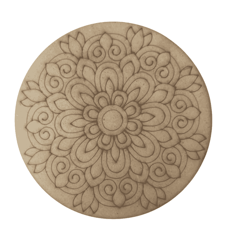 Pre marked mandala MDF board