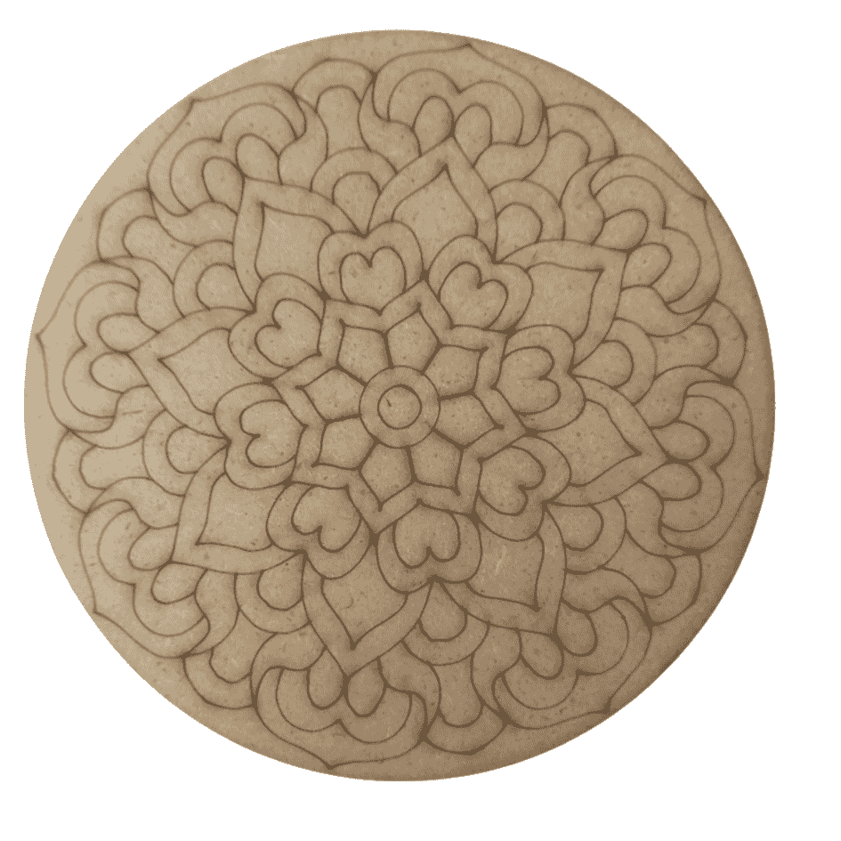 Pre-marked MDF board for Lippan art 1