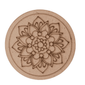Pre marked mandala design mdf board base for lippan art 24 Inch