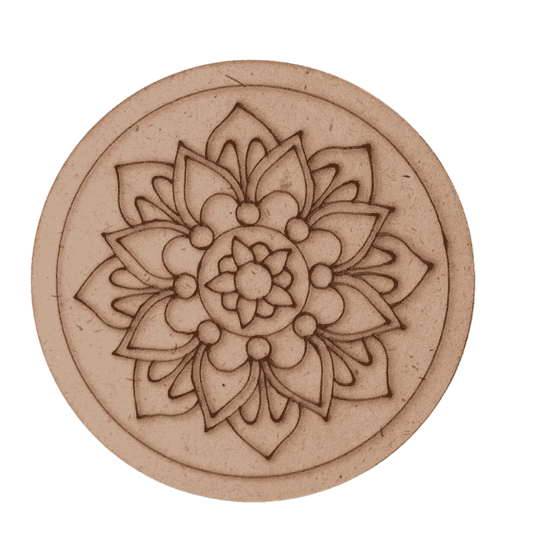 Pre marked mandala design mdf board base for lippan art 24 Inch
