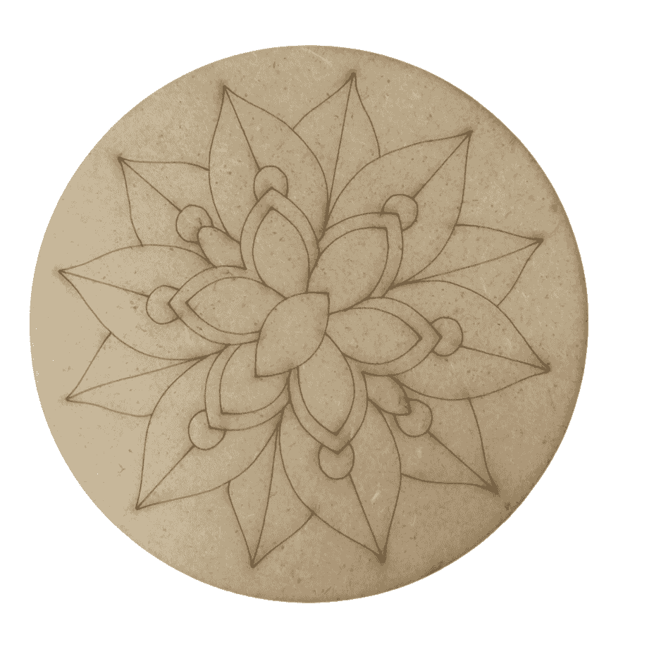 Pre marked mandala MDF board -3