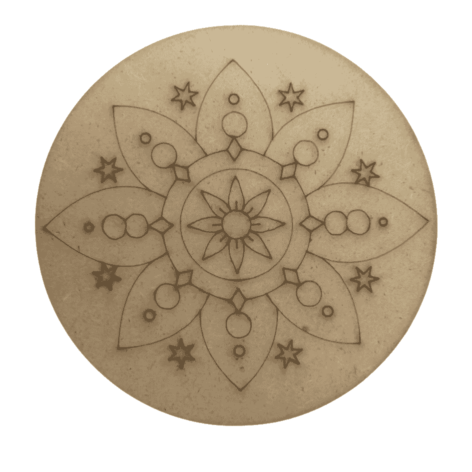 Pre marked mandala MDF board - 10