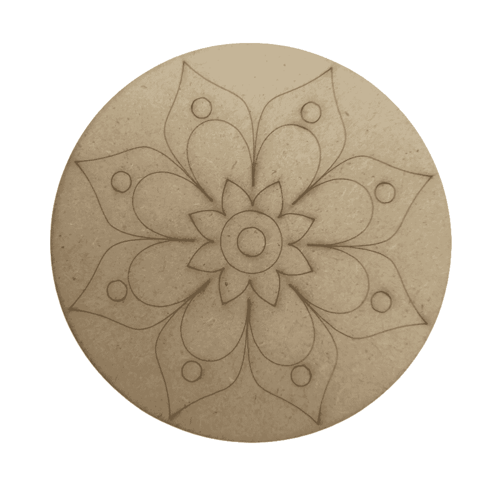 Mandala MDF base for lippan art