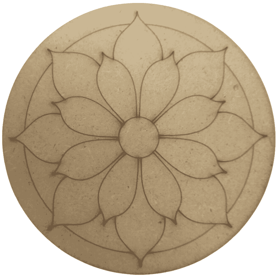 Pre marked mandala MDF board -2
