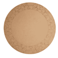 Lotus Border Round Pre-Marked MDF Cutout