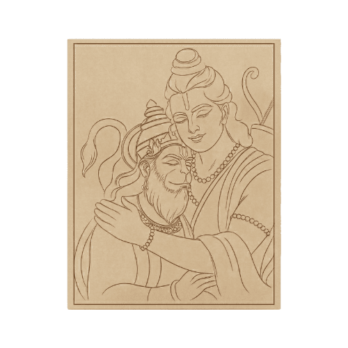 Ram Hanuman MDF Cutout