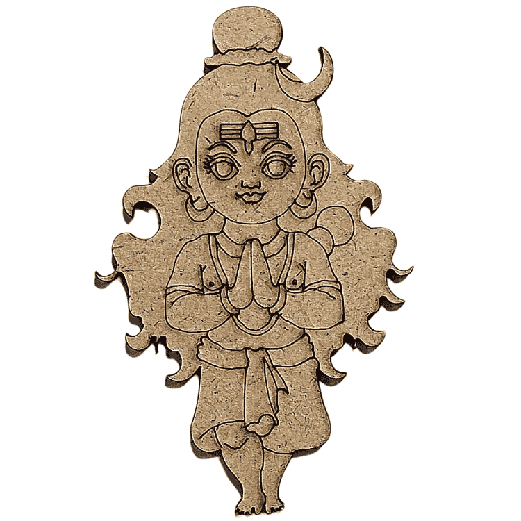 MDF Pre-marked Shiv ji Cutout
