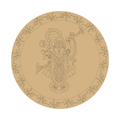 Round pre-marked Shrinath ji mdf cutout for art and craft 24 Inch