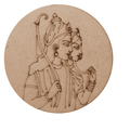 Pre marked round Siya Ram MDF cutout 24 Inch